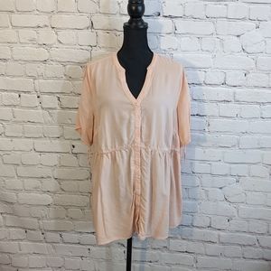 Torrid pale peach blouse
